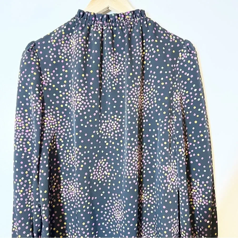 Kate Spade Disco Dots Ruffle Shirtdress‎ Size 6